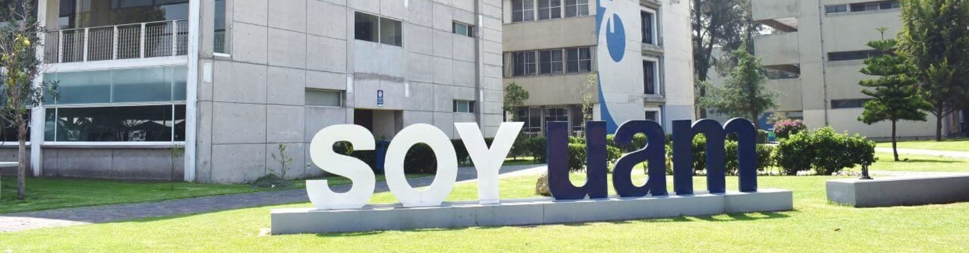 Campus de la UAM Xochimilco con el distintivo Soy UAM